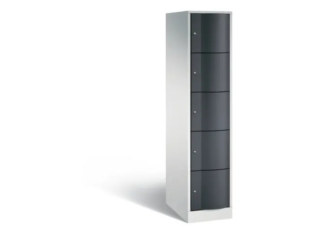 armoire multicases,corps RAL7035,face avant RAL7021