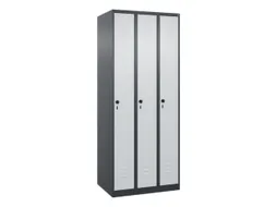 locker,HxBxD 1850x750x500mm,3vak,vak B 250mm,draaigrendel