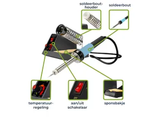 Instelbaar Soldeerstation 48W 150 - 450°C - 7