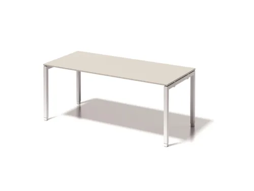 In hoogte verstelbaar bureau,HxBxD 650-850x1800x800mm,blad grijswit