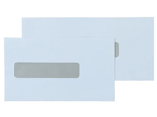 Envelop Quantore Bankgiro 109X224Mm Venster Links Wit Gegomd
