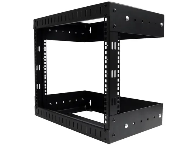 8U Open Frame Rack Wandmontage Verstelbare Diepte