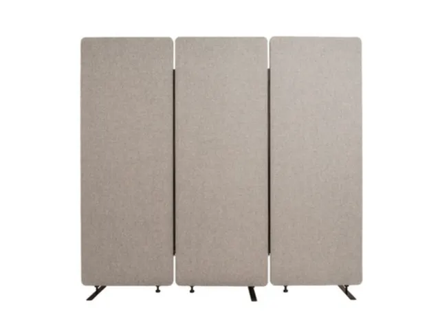 Geluiddempende scheidingswandset,HxBxD 1680x1830x350mm,hoek 90°