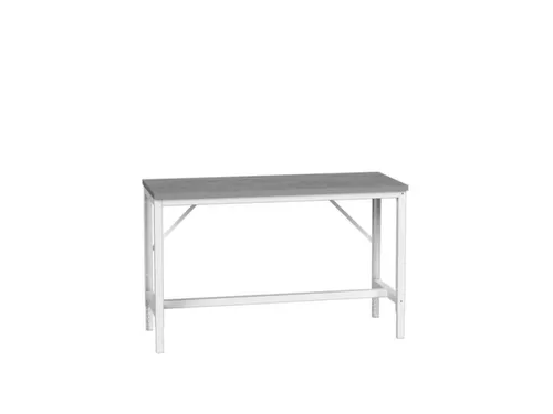 werkbank,HxBxD 780-930x1500x600mm,linoleumblad,4voeten,RAL7035