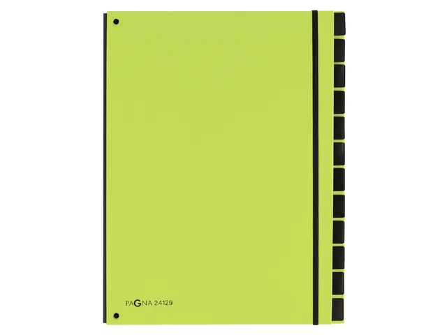 Sorteermap Pagna Trend 12 vaks A4 Pp Appelgroen
