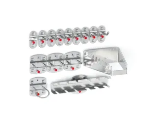 Haken Voor Geperforeerde Platen Assortiment 15-Delig Aluminium-Kleurig - 1