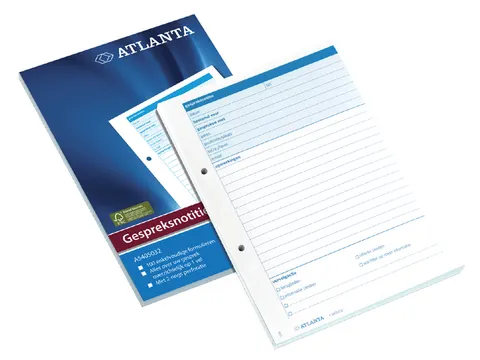 Gespreksnotitieblok Djois Atlanta A5 100 vel wit