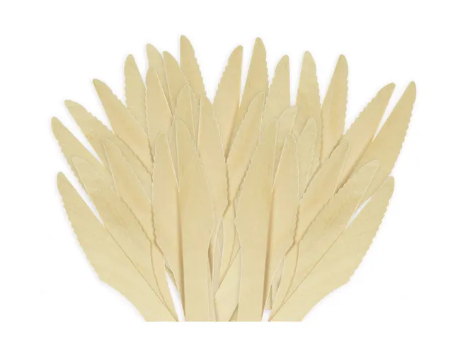 Couteau bois Kangaro 200 pièces 160mm biodégradable