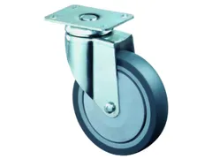 roulette pivotante,force 80kg,bandage TPE,Øxl 100x30mm