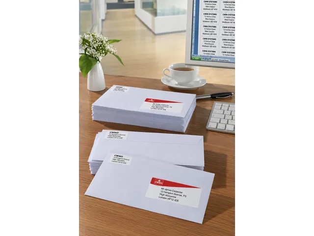 inkjetetiket Avery 38,1x21,2mm wit 25 vel 65 etiketten per vel