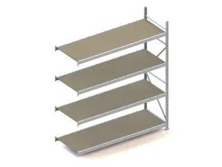 Breedvakstelling Aanbouwveld Hxbxd 2500x2251x800mm 4 Houten Legborden - 1
