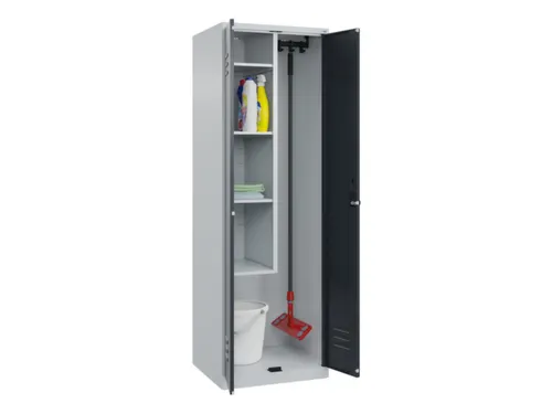 schoonmaakkast,HxBxD 1850x600x500mm,links 4vakken
