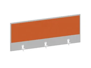 baliepaneel bureau aanbouw achter MP-lichtgrijs BN3012-oranje 1200mm - 1