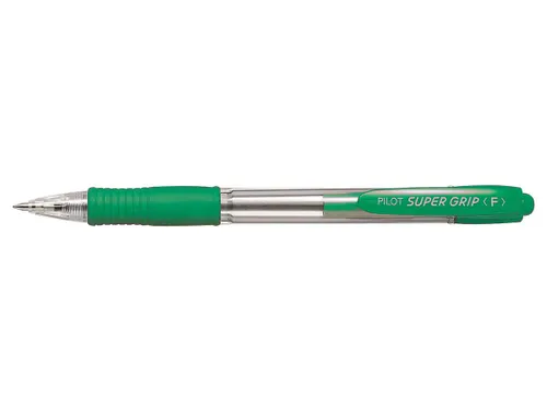Balpen Pilot Super Grip F 0.7mm Fijne punt Groen