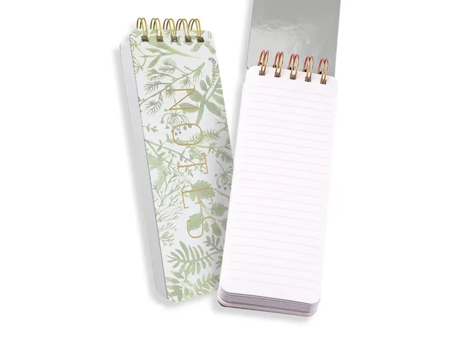 Bloc-notes Èccolo spirale Botanical ligne env.8x23cm 100g 150 pages