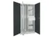 verticale kast,HxBxD 1950x1000x600mm,RAL7035,front RAL7016