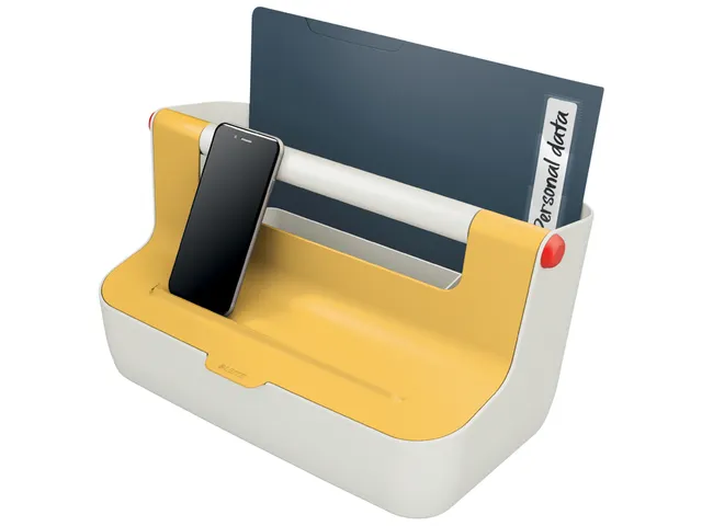 Opbergbox Leitz Cosy draagbaar kunststof geel 214x196x367mm