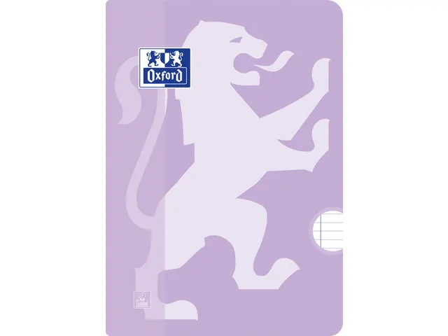 Schrift Oxford School A5 lijn 72 pagina's 80gr pastel seal à 3 stuks