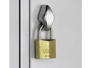 lockerkast draaigrendel 1800x1480x500 5x2vakken RAL7021 front RAL6011 - 3