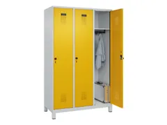 locker,HxBxD 1950x1200x500mm,3vak,vak B 400mm,draaigrendel,voeten