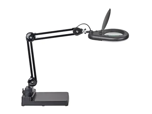 Loeplamp LED MAULviso Zwart met voet