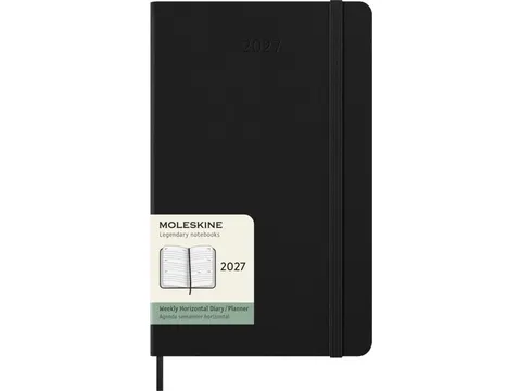 Agenda 2027 Moleskine 12M Planner Weekly 7dag/2pagina's large hc black