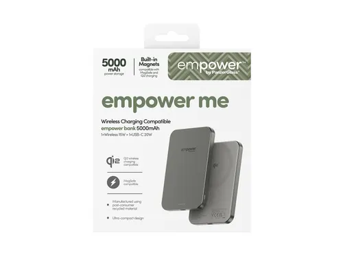 PanzerGlass empower by empower Bank | 5000mAh | Titanium, 500