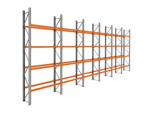 palletstelling,basis+5xaanbouw,HxBxD 4620x11650x750mm,vakl. 3000kg