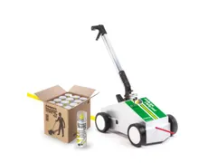 Vloermarkeringsset TRAFFIC PAINT met 12 verfbussen, geel