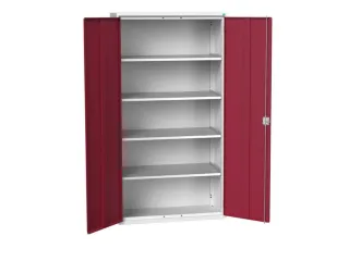 universele kast,HxBxD 2000x1050x550mm,4xStalen bodem,draaigrendelslot - 1