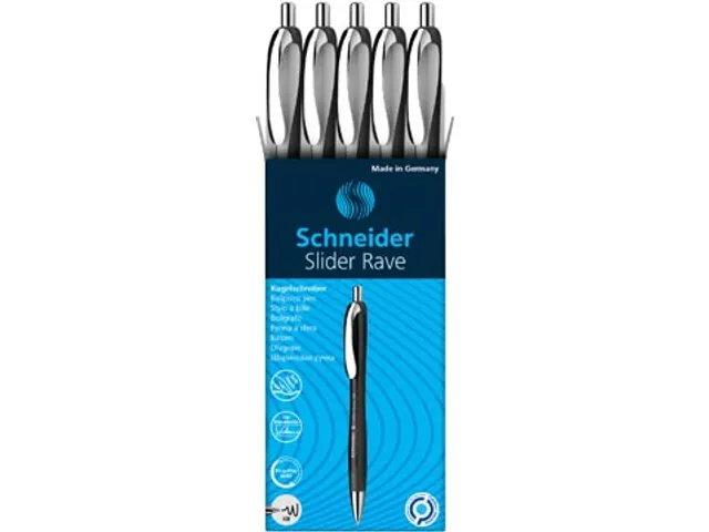 Balpen Slider Rave XB wit/zwart