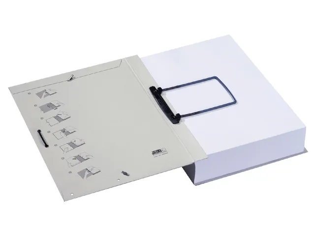 Dossiermap Jalema Extension met clip 310x220mm grijs