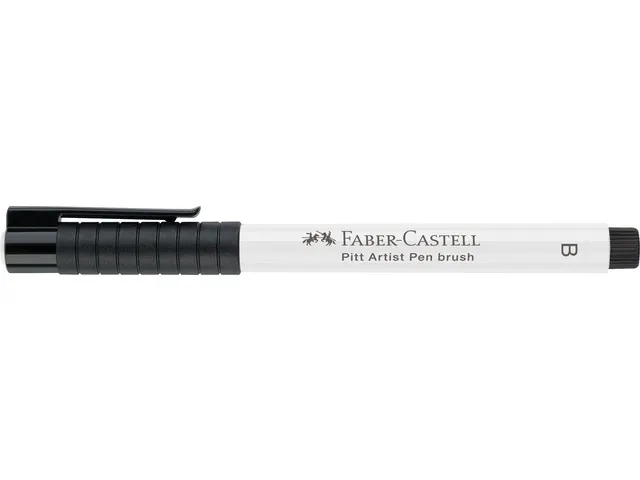 Tekenstift Faber-Castell Pitt Artist Pen B 101 wit