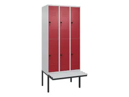 Dubbeldekse dekenkist,HxBxD 2120x900x815mm,3x2vak.,vak B 300mm