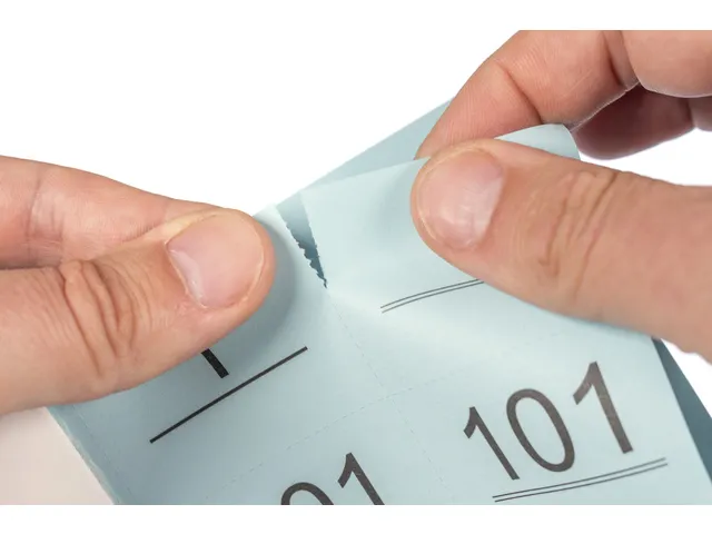 Nummerblok Kangaro 120x200mm 70gr 1-500 krimp 4 bloks assorti kleuren