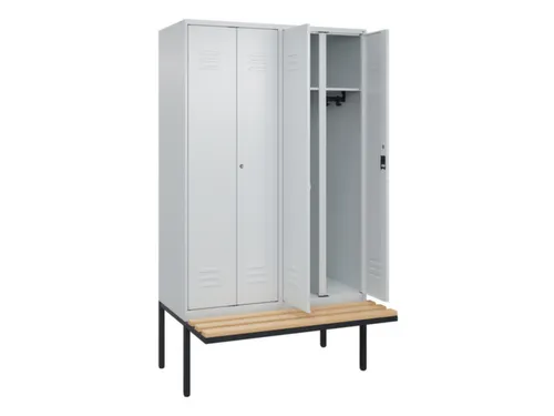 locker voor scheiding van kleding,HxBxD 2120x1200x815mm,4vak