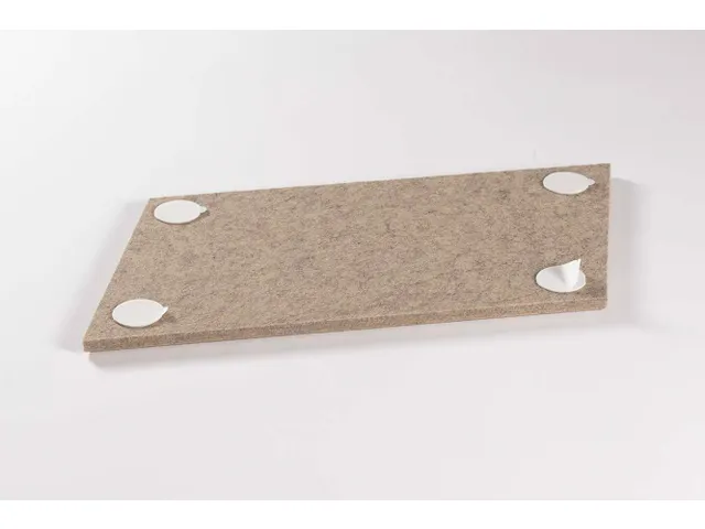 Carreau acoustique PET-Feutre Parallélogramme Beige 30x25cm 22pcs