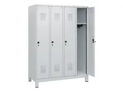 schoollocker,HxBxD 1630x1200x500mm,4vak,vak B 300mm,draaigrendel