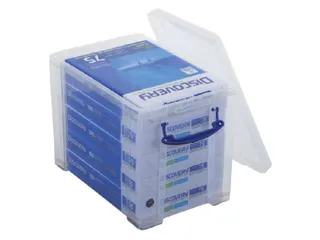 Hangmappenkoffer Opbergdoos 19 Liter Transparant - 3