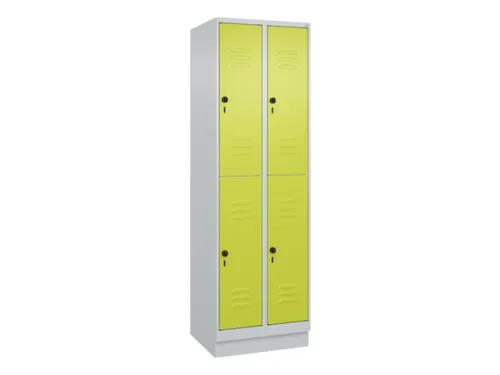 dubbeldekse locker,HxBxD 1950x600x500mm,2x2vak.,vak B 300mm