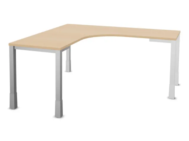 bureau à retour à hauteur réglable,HxlxP 720-840x1600x1600mm,NE-ér