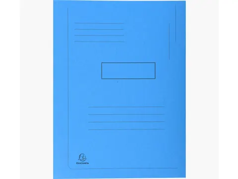 Dossiermap Exacompta Forever 290gr A4 2 kleppen blauw