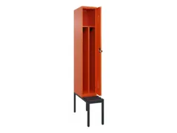 locker met bank,voor scheiding van kleding,HxBxD 2120x300x815mm,1vak