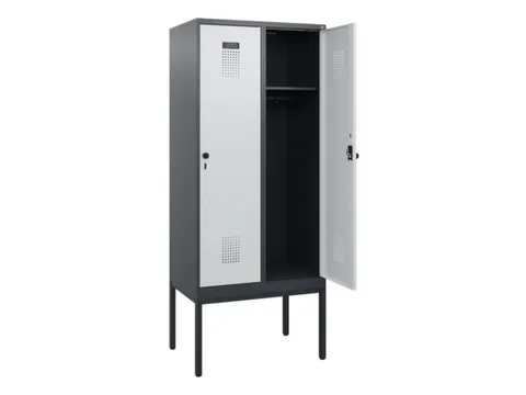 schoollocker,HxBxD 1950x800x500mm,2vak,vak B 400mm,draaigrendel