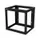 9U rack Wandmontage open frame 18 Inch diep