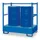 Opvangbak 2x 200l Opvangvol. 220l 1400x 1410x 810mm Leuning 3-Zijdig