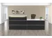 Balie Compleet 2700x1015mm Recht Front Antraciet Bladen Wit