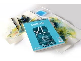 Aquarelpapier Canson XL 20vel 300gr A5 wit - 2