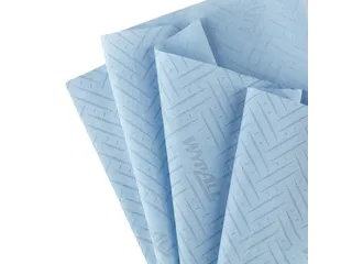 Poetsrol WypAll L10 1-laags 19,5x304m 800vel blauw 7255 - 6