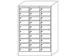 Armoire De Tri Courrier Hxlxp 1850X1230X500Mm Ral7035 Façade Ral5012
